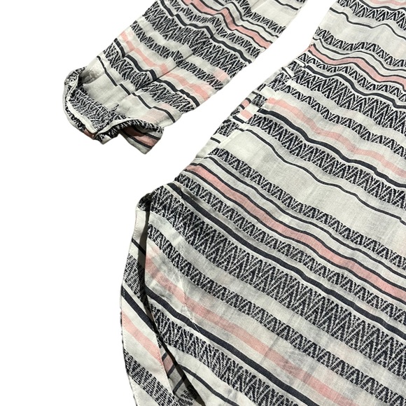 NWT Columbia Striped Half Button Up Top | Women's M - Picture 4 of 8